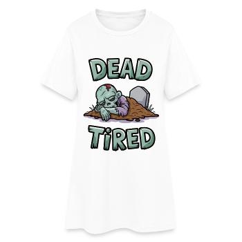Crevé - Robe T-shirt Femme - blanc - Devant