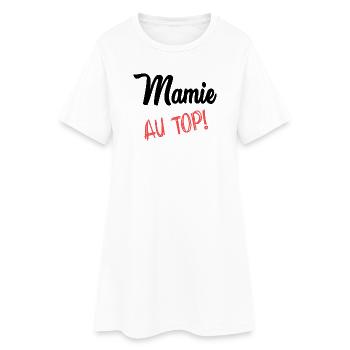 OMA. MUTTERTAG. ALLES GUTE ZUM OMA-TAG - Frauen T-Shirt-Kleid - Weiß - Vorne