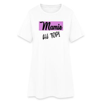 FÊTE DES MÈRES. BONNE FÊTE MAMAN. MAMAN - Robe T-shirt Femme - blanc - Devant