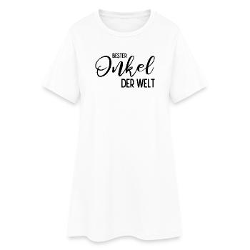 Bester Onkel der Welt - Frauen T-Shirt-Kleid - Weiß - Vorne