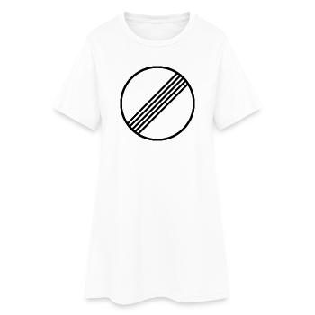 MINIMAL ILLIMITÉ par Unlimited Apparel - Robe T-shirt Femme - blanc - Devant