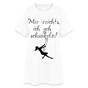 J’en ai assez, je vais me balancer! - Robe T-shirt Femme - blanc - Devant