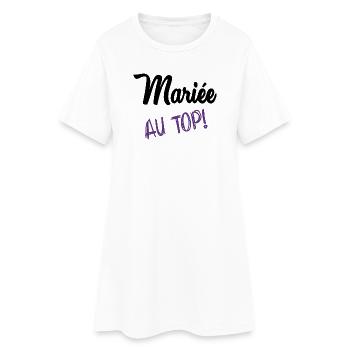 FUTURE MARIEE. EVJF. MARIEE - Robe T-shirt Femme - blanc - Devant