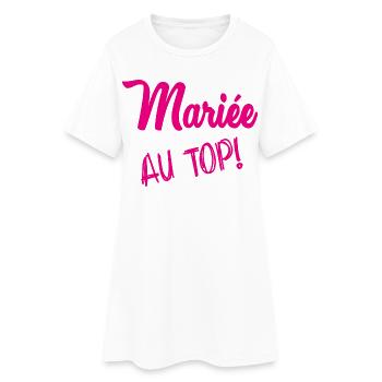MARIEE. FUTURE MARIEE. EVJF. TEAM MARIEE - Robe T-shirt Femme - blanc - Devant