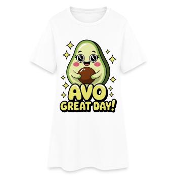 Avo Toller Tag! - Frauen T-Shirt-Kleid - Weiß - Vorne
