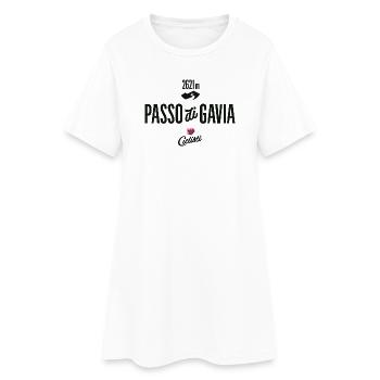 Gavia Pass - Frauen T-Shirt-Kleid - Weiß - Vorne