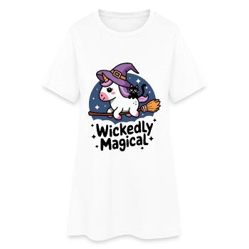 Méchamment magique - Robe T-shirt Femme - blanc - Devant
