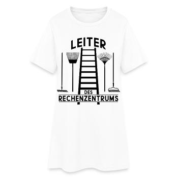 LEITER DES RECHENZENTRUMS - Frauen T-Shirt-Kleid - Weiß - Vorne