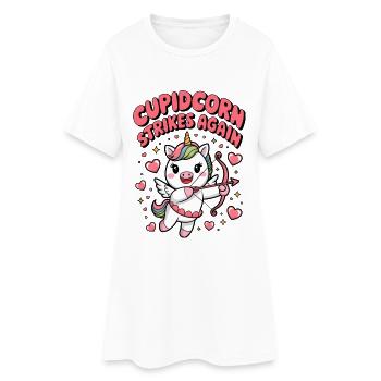 Cupidcorn frappe à nouveau - Robe T-shirt Femme - blanc - Devant