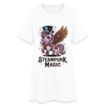 Magie Steampunk - Robe T-shirt Femme - blanc - Devant