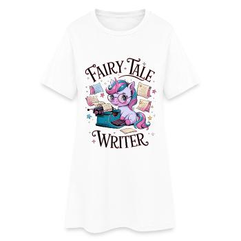 Écrivain de contes de fées - Robe T-shirt Femme - blanc - Devant