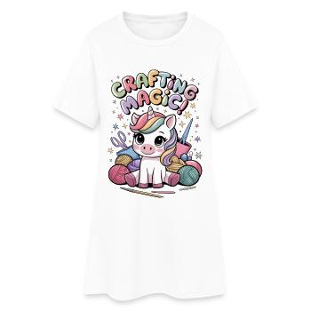 Fabriquer de la magie ! - Robe T-shirt Femme - blanc - Devant