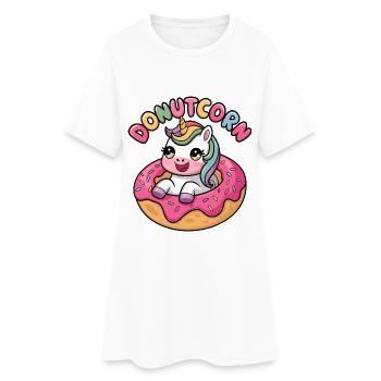 Maïs de beignet - Robe T-shirt Femme - blanc - Devant