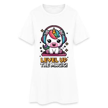Passez au niveau supérieur de la magie ! - Robe T-shirt Femme - blanc - Devant