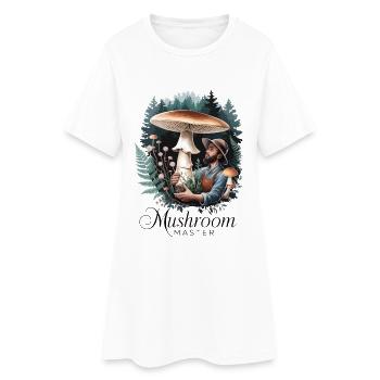 Maître des champignons - Robe T-shirt Femme - blanc - Devant
