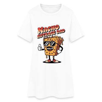 Nacho Average Dad - Robe T-shirt Femme - blanc - Devant