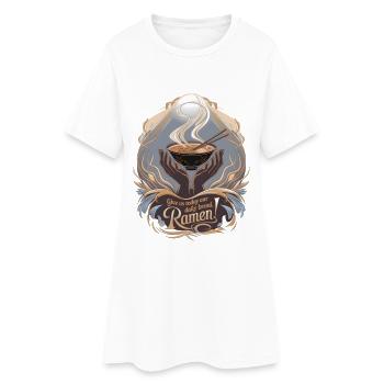 Schenken Sie uns heute unser tägliches Brot Ramen - Frauen T-Shirt-Kleid - Weiß - Vorne