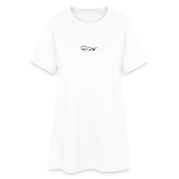 RIDE - Frauen T-Shirt-Kleid - Weiß - Vorne