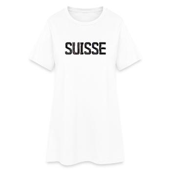SUISSE. PAYS - Robe T-shirt Femme - blanc - Devant