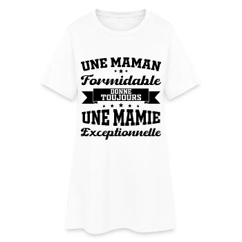 Cadeau pour Grand-Mère - Une Mamie Exceptionnelle - Robe T-shirt Femme - blanc - Devant