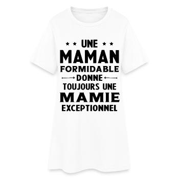 Cadeau pour Grand-Mère - Une Mamie Exceptionnelle - Robe T-shirt Femme - blanc - Devant