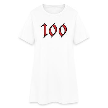 HAPPY BIRTHDAY. JOYEUX ANNIVERSAIRE. ANNIVERSAIRE. - Robe T-shirt Femme - blanc - Devant