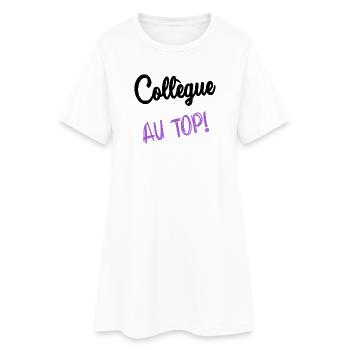 RETRAITE. RETRAITE. RETRAITEE. BONNE RETRAITE - Robe T-shirt Femme - blanc - Devant