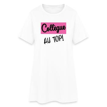 RETRAITE. RETRAITE. RETRAITEE. BONNE RETRAITE - Robe T-shirt Femme - blanc - Devant