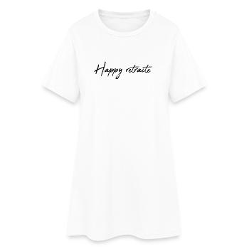 RETRAITE. RETRAITE. RETRAITEE. RETRAITE - Robe T-shirt Femme - blanc - Devant