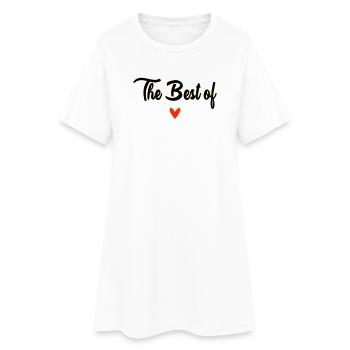 PAPOUNET. PAPA. FÊTE DES PÈRES. BONNE FÊTE PAPA - Robe T-shirt Femme - blanc - Devant