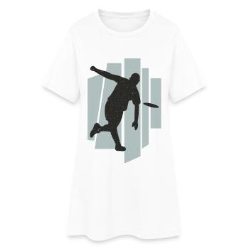 Discgolf Spieler Disc Golf Discgolfspieler - Frauen T-Shirt-Kleid - Weiß - Vorne