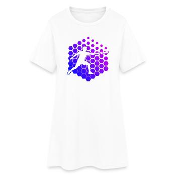 Ultimate Frisbee Geschenk für ein Ultimate-Spieler - Frauen T-Shirt-Kleid - Weiß - Vorne