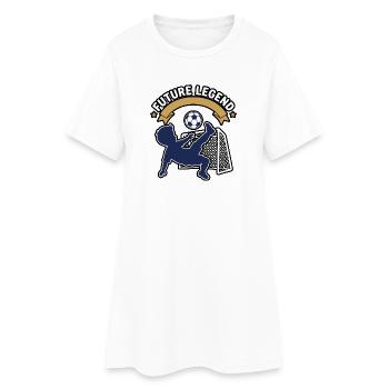 Zukünftige Legende – Backyard Soccer Kid Abzeichen - Frauen T-Shirt-Kleid - Weiß - Vorne