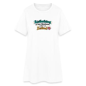 Reizüberflutung Zustand - Frauen T-Shirt-Kleid - Weiß - Vorne