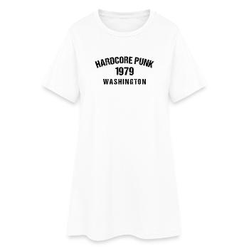 Hardcore Punk 1979 Washington - Frauen T-Shirt-Kleid - Weiß - Vorne