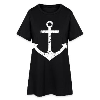 anchor - Women’s T-Shirt Dress - black - Front