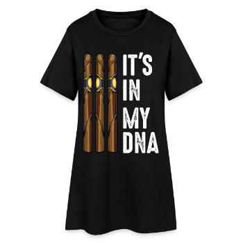cigare - Robe T-shirt Femme - noir - Devant