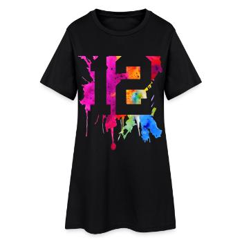12 ANS 12E ANNIVERSAIRE - Robe T-shirt Femme - noir - Devant