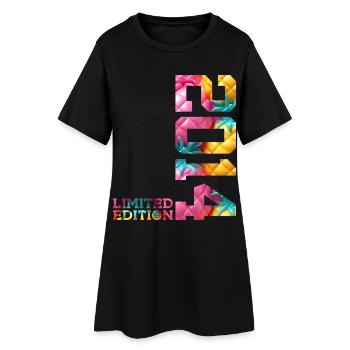 12. GEBURTSTAG LIMITED EDITION 2014 - Frauen T-Shirt-Kleid - Schwarz - Vorne