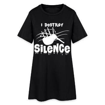 cornemuses - Robe T-shirt Femme - noir - Devant
