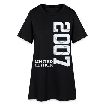 19. GEBURTSTAG LIMITED EDITION 2007 - Frauen T-Shirt-Kleid - Schwarz - Vorne