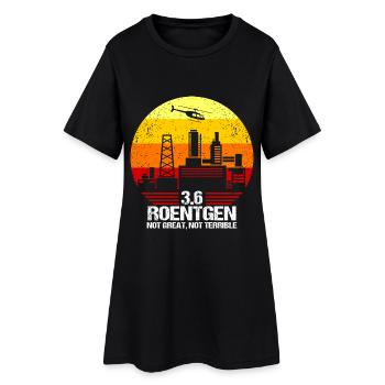 Roentgen Not Great Not Terrible Röntgen 3.6 1986 - Frauen T-Shirt-Kleid - Schwarz - Vorne