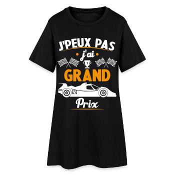 Je peux pas j'ai Grand Prix - Robe T-shirt Femme - noir - Devant