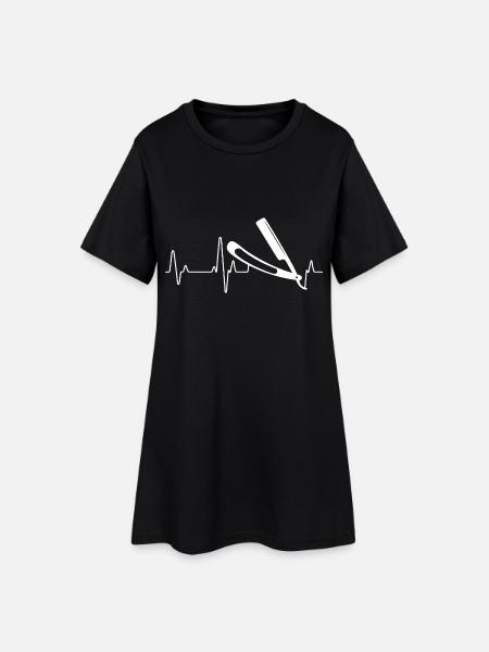 barber - Women’s T-Shirt Dress - black