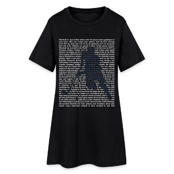 Blitzschneller Unihockey Torhüter - Frauen T-Shirt-Kleid - Schwarz - Vorne