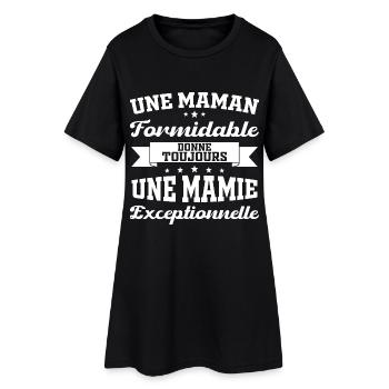 Cadeau pour Grand-Mère - Une Mamie Exceptionnelle - Robe T-shirt Femme - noir - Devant