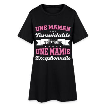 Cadeau pour Grand-Mère - Une Mamie Exceptionnelle - Robe T-shirt Femme - noir - Devant