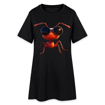 fourmi fourmi de forêt fourmi de feu insecte fourmis mignonnes - Robe T-shirt Femme - noir - Devant