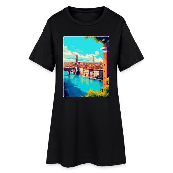 Vérone, Italie, Affiche de voyage vintage, WPA, Souvenir - Robe T-shirt Femme - noir - Devant
