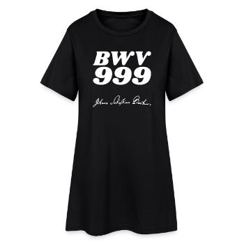 Johann Sebastian Bach BWV 999 - Robe T-shirt Femme - noir - Devant